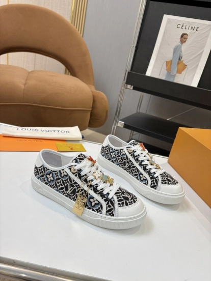 Louis Vuitton Lagoon Series Denim Sneakers with Buckle - AS00300