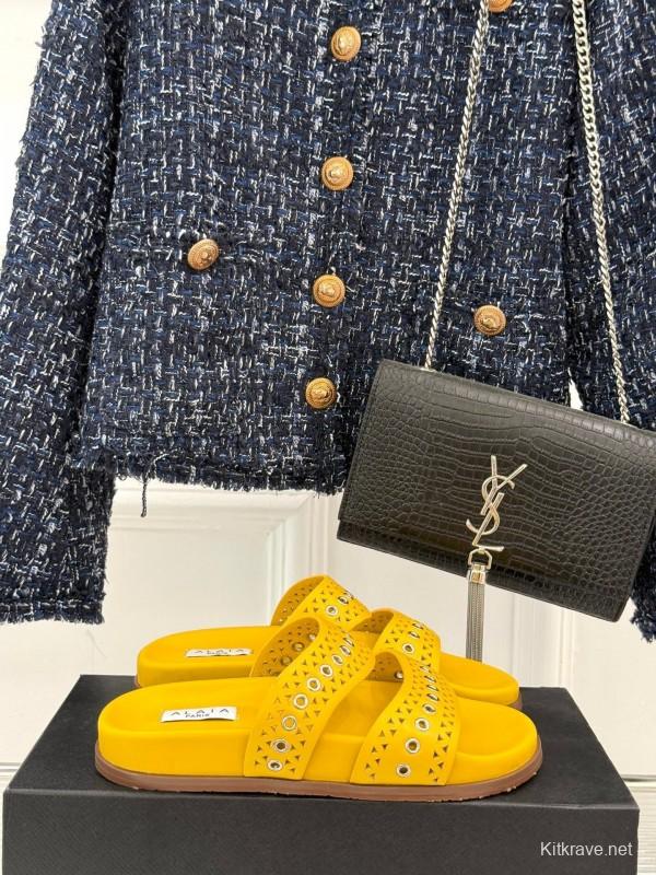 Alaia 2025SS Hollow-Out Casual Sandals - KFY00260