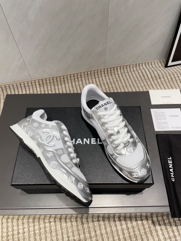 Chanel Silver Horn King II Casual Series Sports Shoes - KFY00330