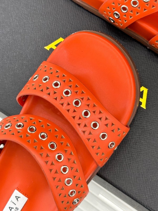 Alaia Spring Summer 2025 Laser-Cut Casual Sandals - KFY00260