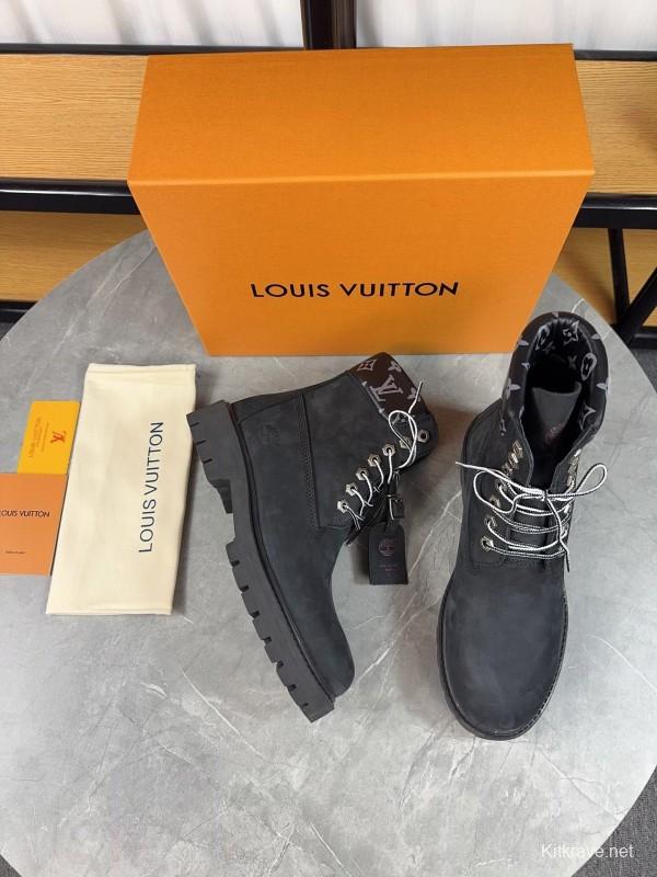 Timberland x LV Monogram Ankle Boots Waterproof Suede - LY00380