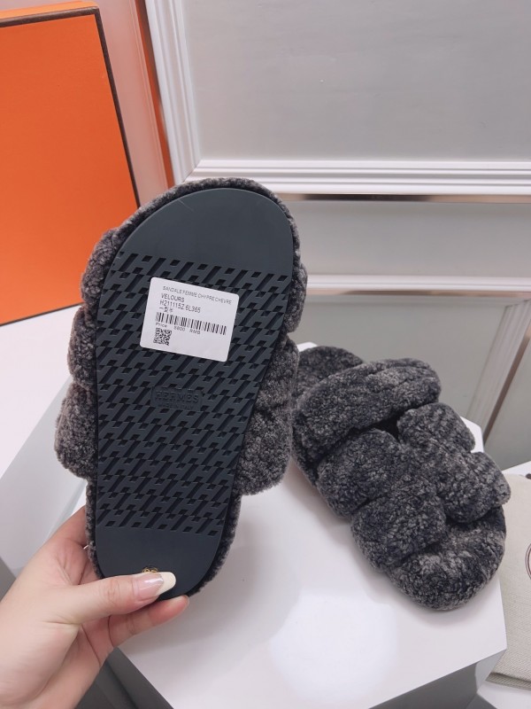 H Erjia Fur Slippers - LY00270