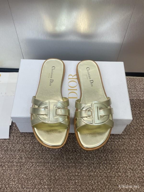 Dior D-Club Jelly Color Hollow Layered Cross-Strap Women Sandals - KFY00280