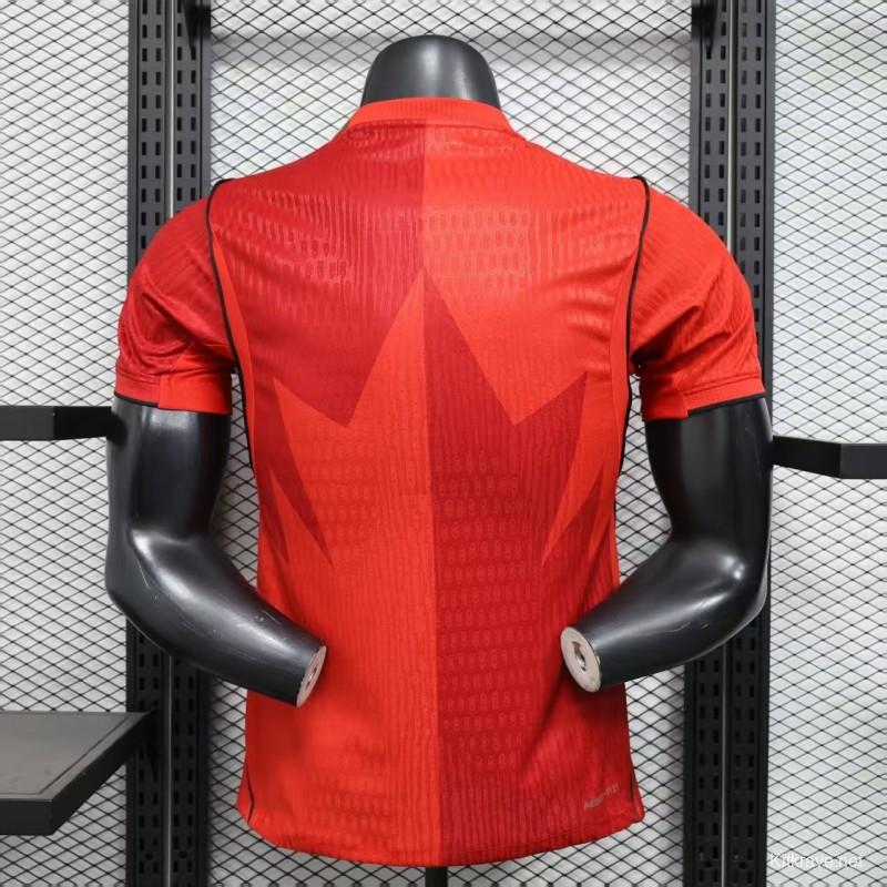Player Version 2025 Canada Home Red Jersey