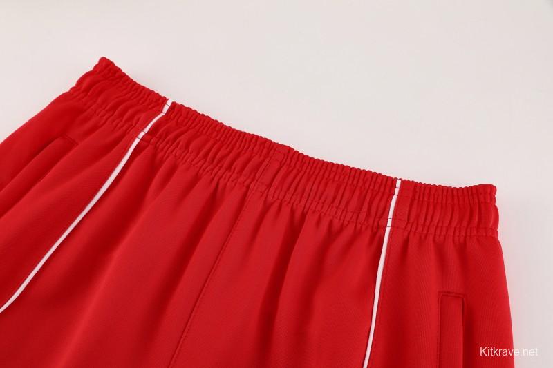 25/26 Bayern Munich Red Full Zipper Jacket+Long Pants