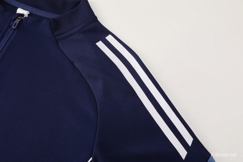 25/26  Adidas Navy Blue Full zipper Jacket Tracksuit+ long pants