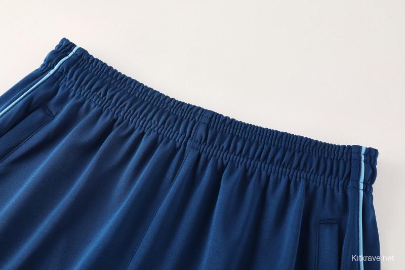 25/26  Adidas Navy Blue Full zipper Jacket Tracksuit+ long pants