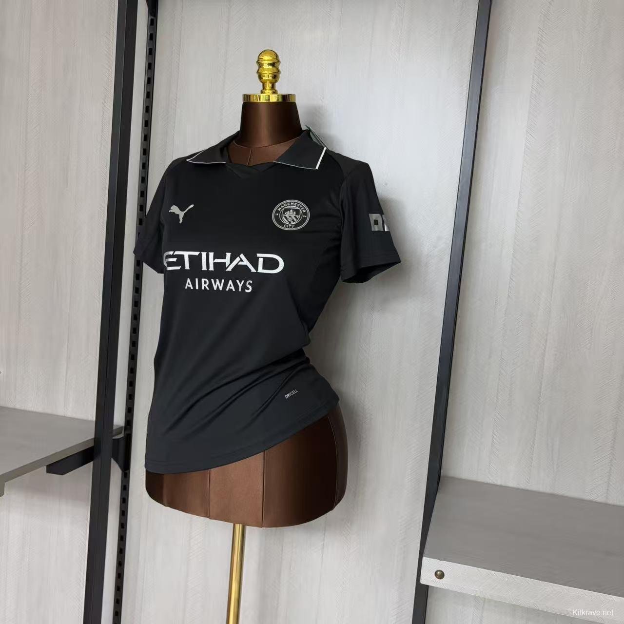 25/26 Women Manchester City Black Jersey