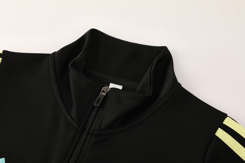 25/26  Juventus Black  Full zipper Jacket Tracksuit+ long pants