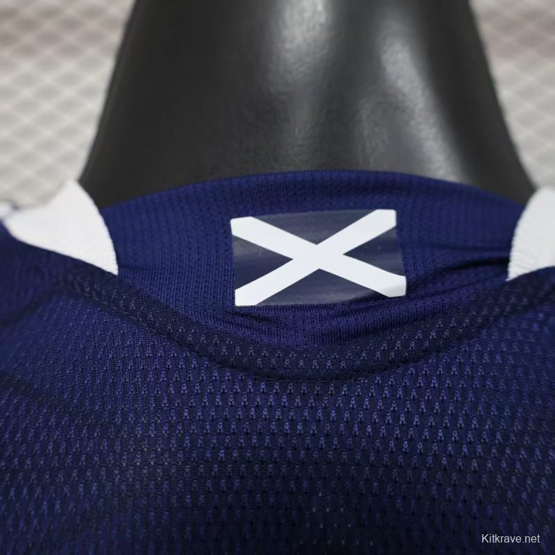 2026 Player Version  Scotland Home Navy Blue  Jersey