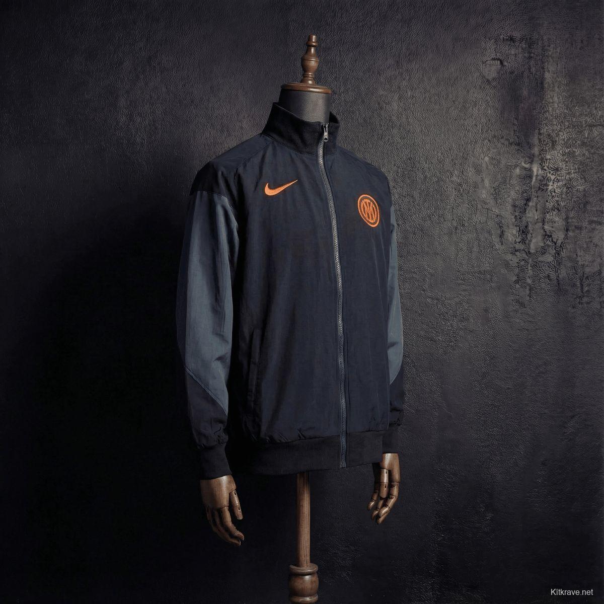 2026 Inter Milan Black Jacket Windbreaker