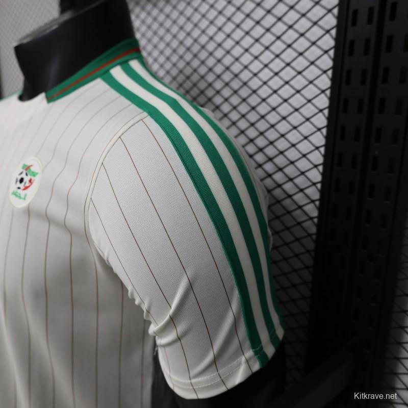 2026 Player Version Algeria White with Green Pinstripes Jersey
