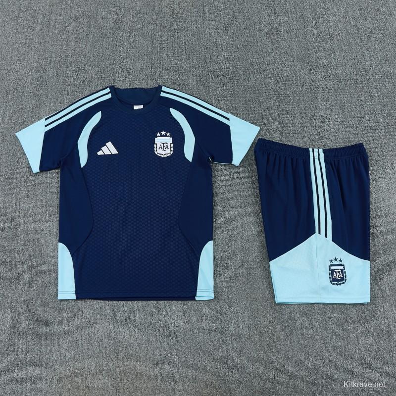 26/27 Argentina Navy Blue Short Sleeve+Soccer Shorts