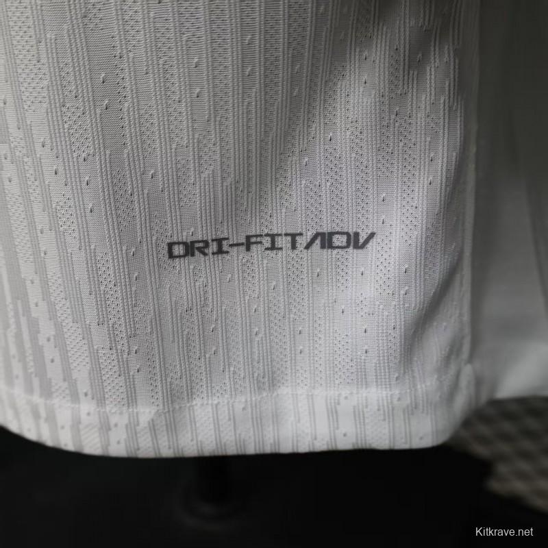 Player Version 26/27 Vasco da Gama Away White with Black Diagonal Sash Jersey