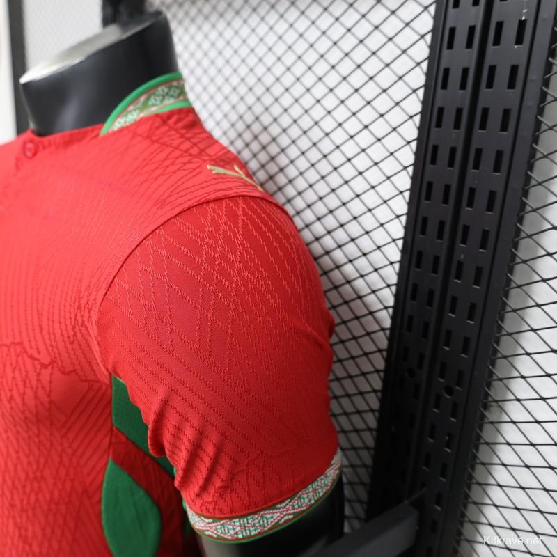 Player Version 26/27 Morocco Red & Green Home Jersey