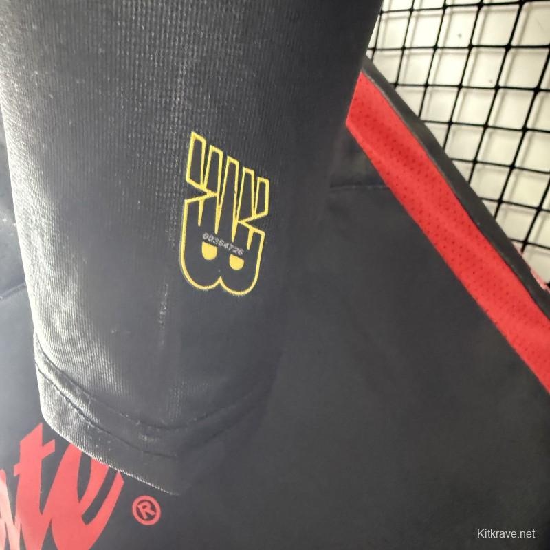 Player Version 25/26 Deportivo Toluca FC Black Goalkeeper Long Sleeve Jersey with Polo Collar