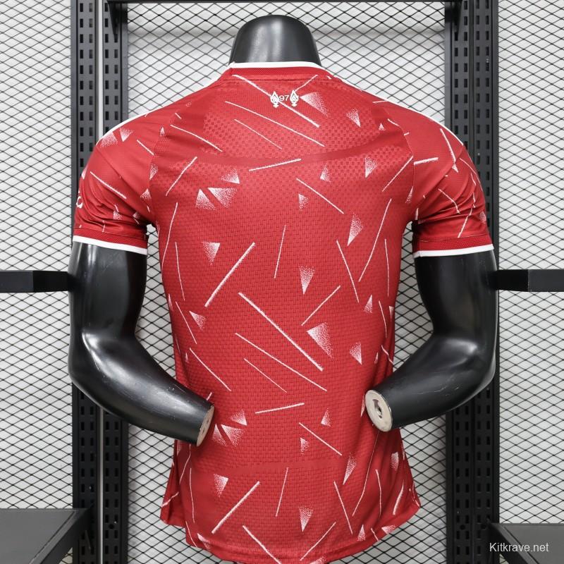 Player Version 26/27 Liverpool Red with Geometric Shatter Pattern Home Special Edition Jersey