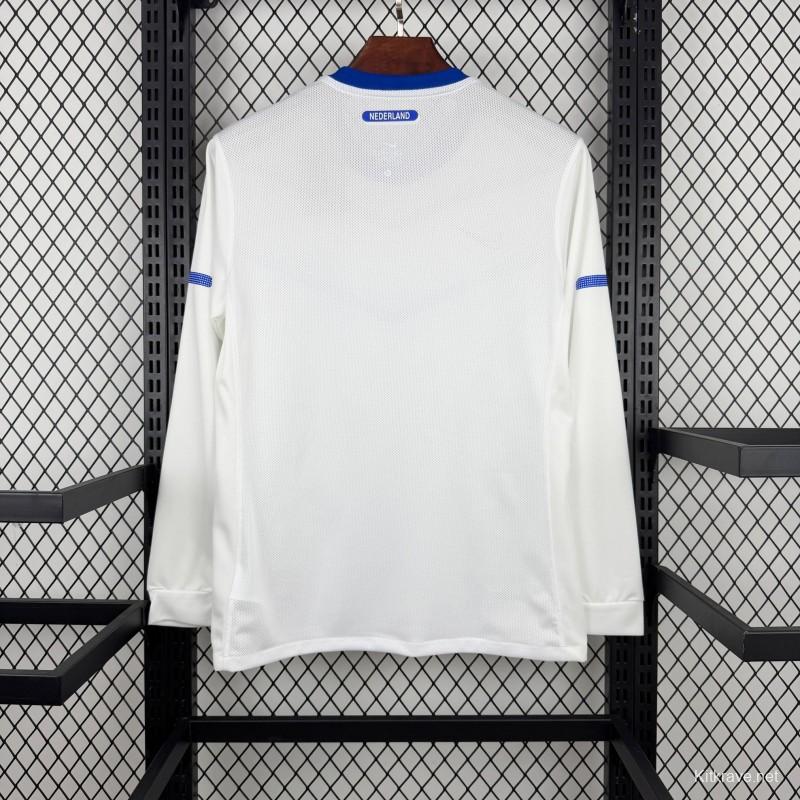 Retro 2012 Netherlands Away Long Sleeve Jersey