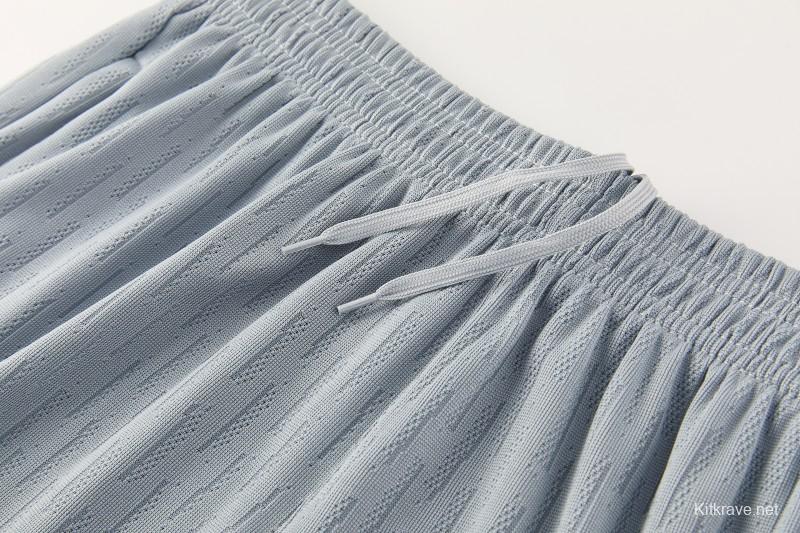 2026/27 Paris Saint-Germain White  Half Zipper Jacket Tracksuit + Light Grey Long Pants