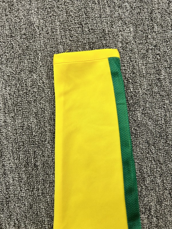 Retro Kids 2002 Brazil Home Long Sleeve Jersey