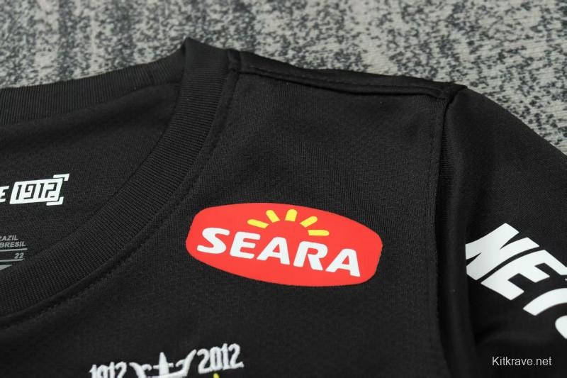 Retro Kids 12/13 Santos FC Black Long Sleeve Jersey
