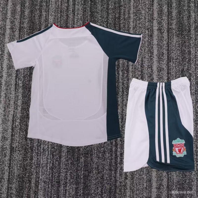 Retro Kids 06/08  Liverpool Away Jersey