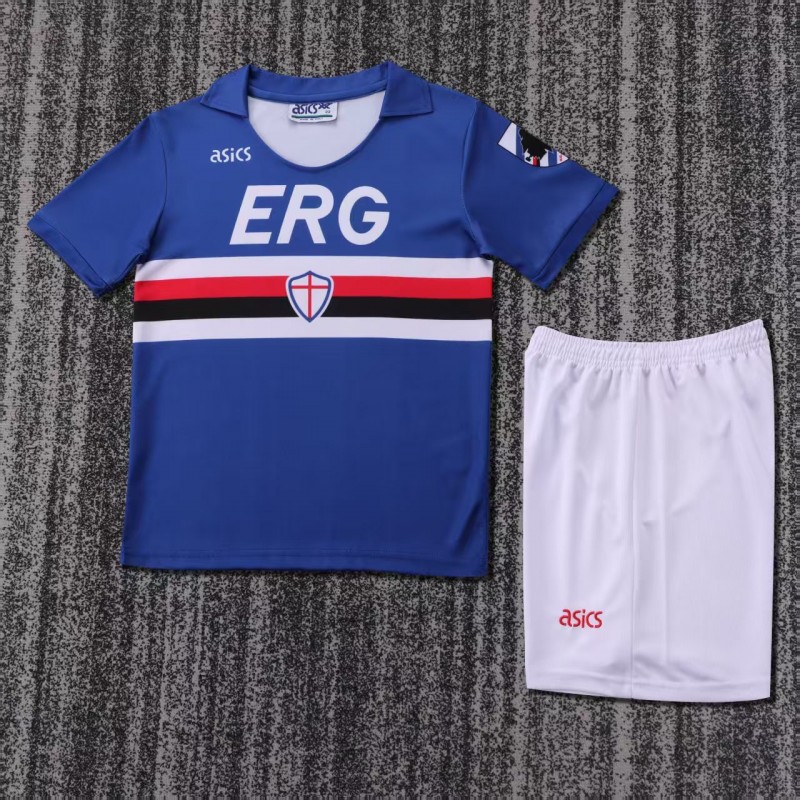 Retro Kids 1990/91 Sampdoria Home Jersey