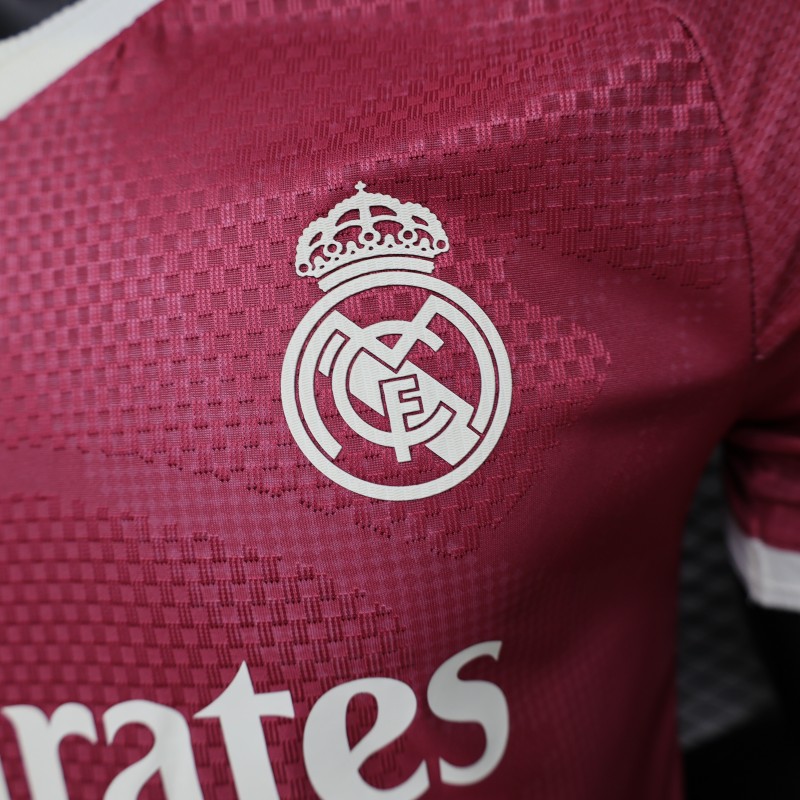 Player Version 26/27 Real Madrid Third Burgundy Red Jersey