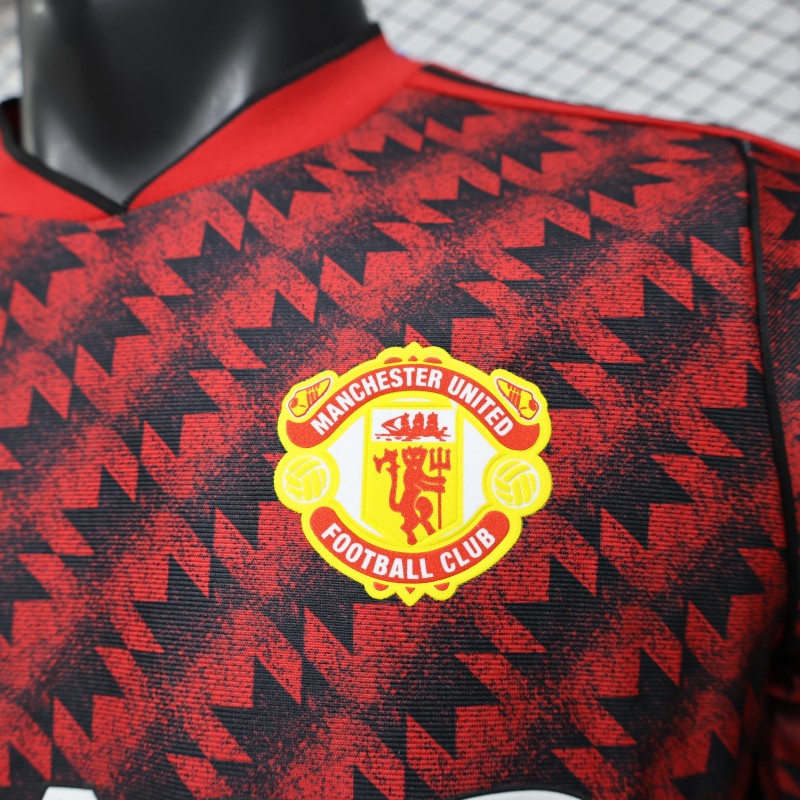 Player Version  26/27 Manchester United  Home Red Vintage Remake   Jersey