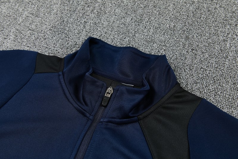 26/27 Inter Milan Navy Blue & Black Full Zipper Jacket Tracksuit + Long Pants