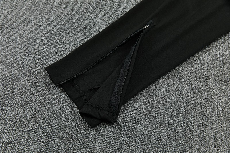 Player Version 26/27 Paris Black Half Zipper Jacket+Long Pants