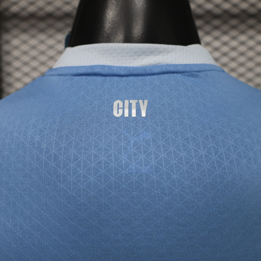 Player Version 26/27 Manchester City Sky Blue with White  Long Sleeve Jersey