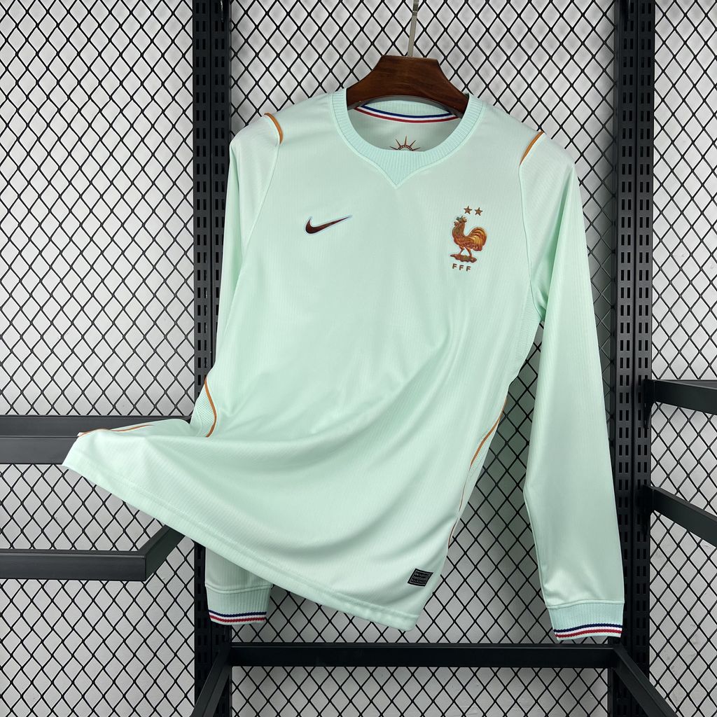 2026 Mens France World Cup Away Long Sleeve Jersey