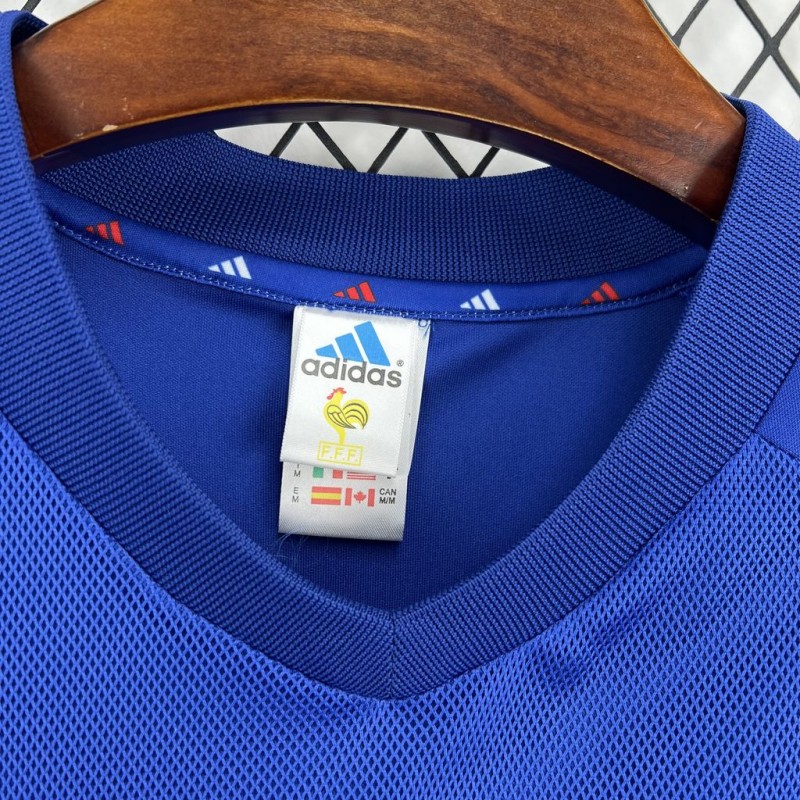 Retro 2002 France Home Jersey