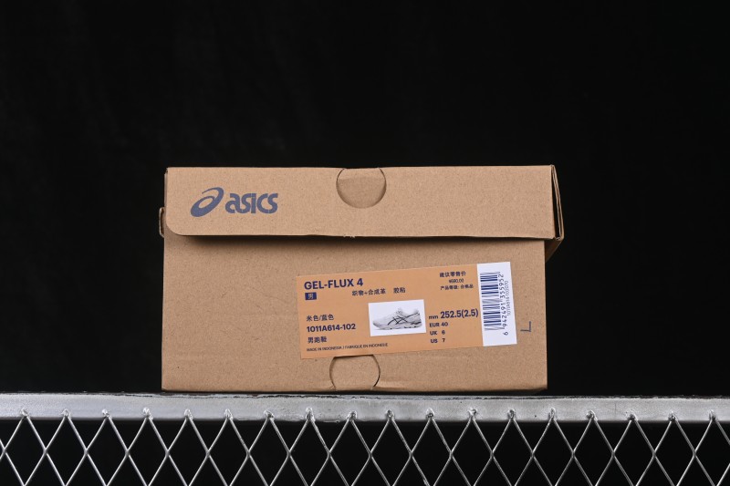 Asics Gel-Flux 4 Summer Breathable Low-Top Casual Running Shoes with Rearfoot Gel Cushioning - 1011A614-102