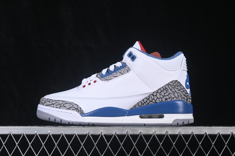 Air Jordan 3 Retro True Blue Basketball Shoes - IF4396-104