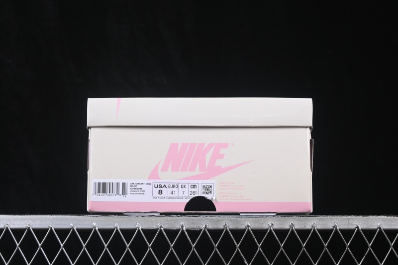 Nike Travis Scott x Air Jordan 1 Low OG AJ1 Collaboration Reverse Swoosh Sneakers - IQ7605-065