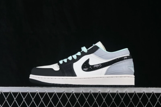 Nike Air Jordan 1 Low Method of Make Turquoise Low-Top Casual Sneakers - IX5001-101