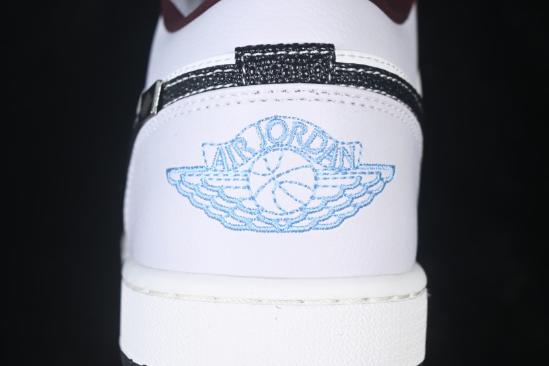 Nike Air Jordan 1 Low Retro Cultural Basketball Shoes Maroon White Grey - IZ5846-101