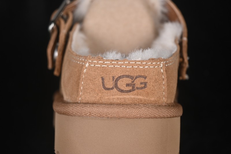 UGG Golden Family Solid Color Round Toe Slippers - 1180251 CHE