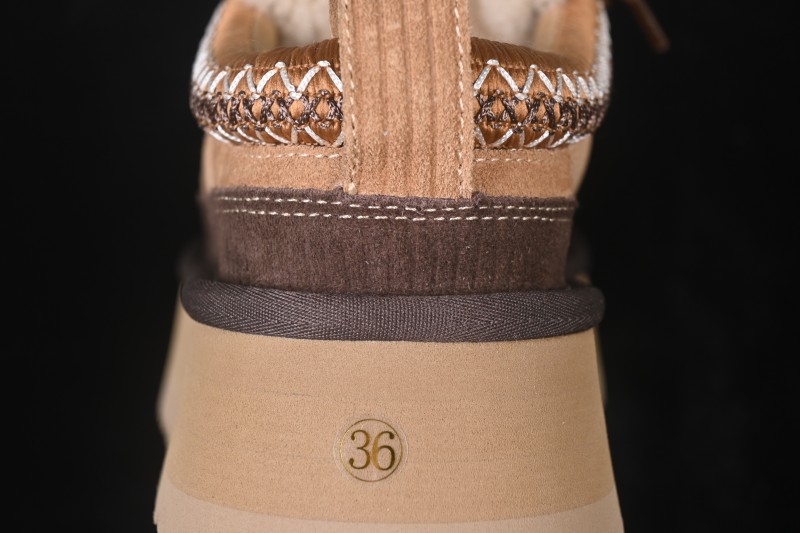 UGG Heritage Lace-Up Slipper Fashion Soft Comfortable Height Increasing Low-Top Casual Shoes - 1180361 CHE