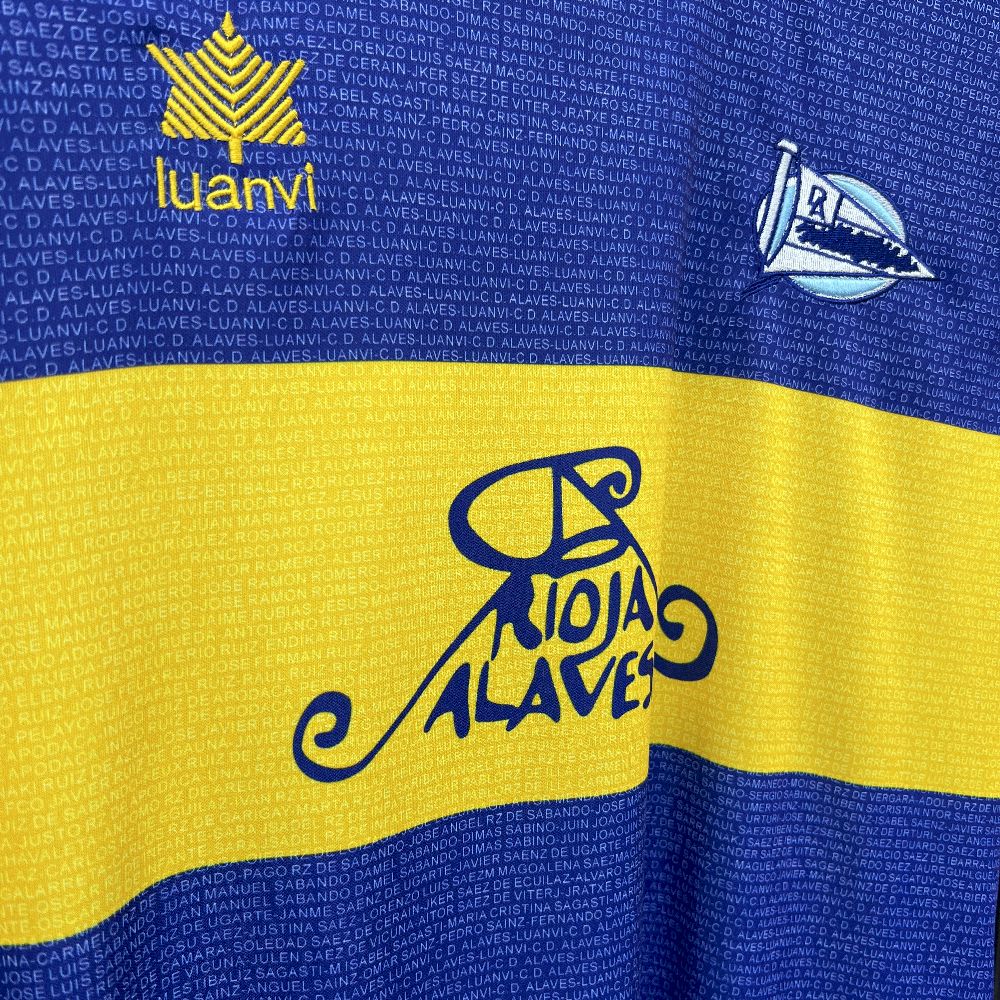 2000/01 Retro Deportivo Alaves Champions League Final Jersey