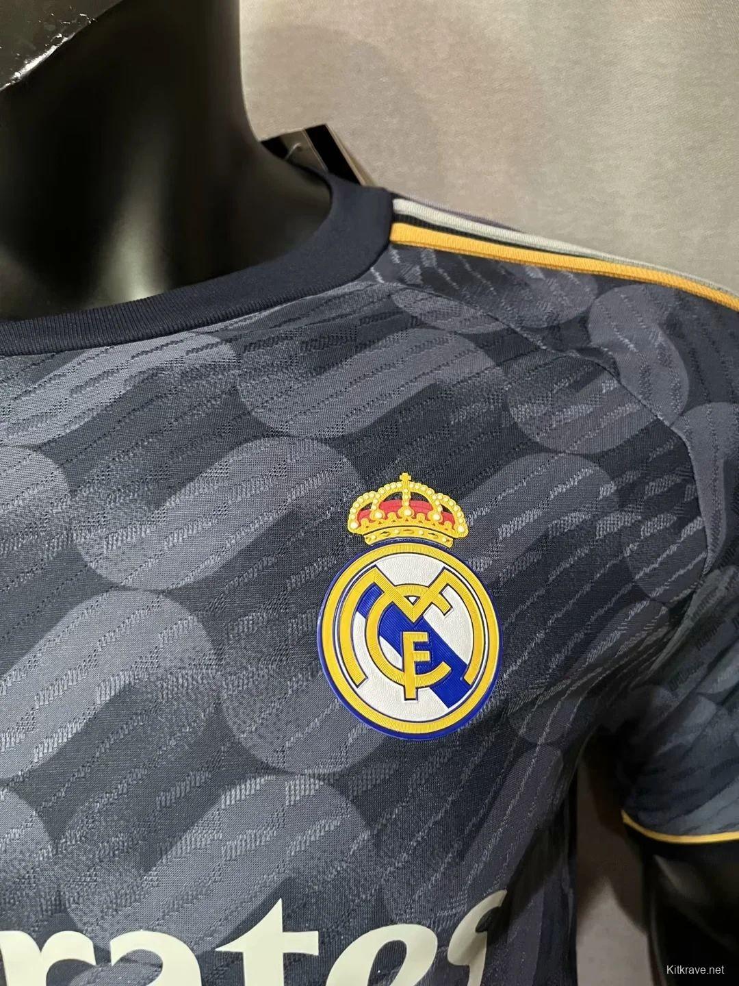 Player Version 23/24 Real Madrid Away Black Jersey