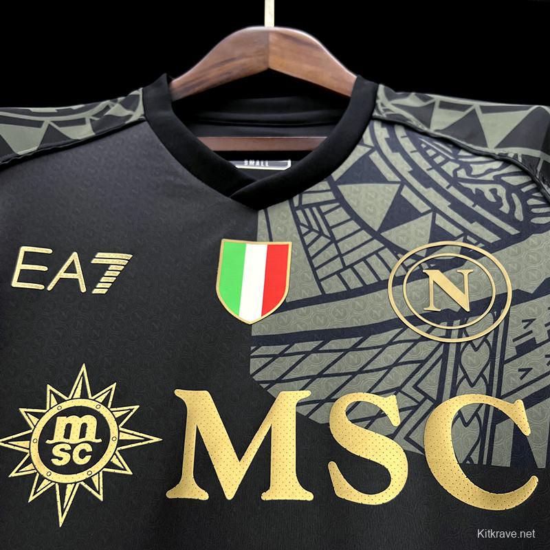 23/24 Napoli Third Black Jersey