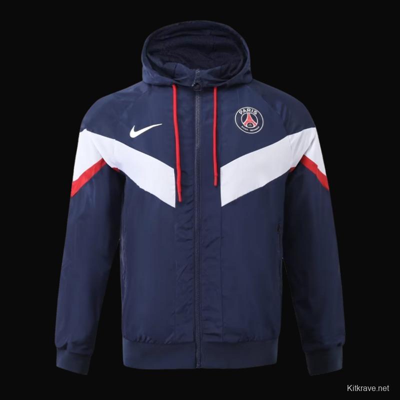 23/24 PSG Navy White Windbreaker