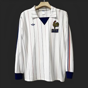 Retro 1982 France Away Long Sleeve Jersey