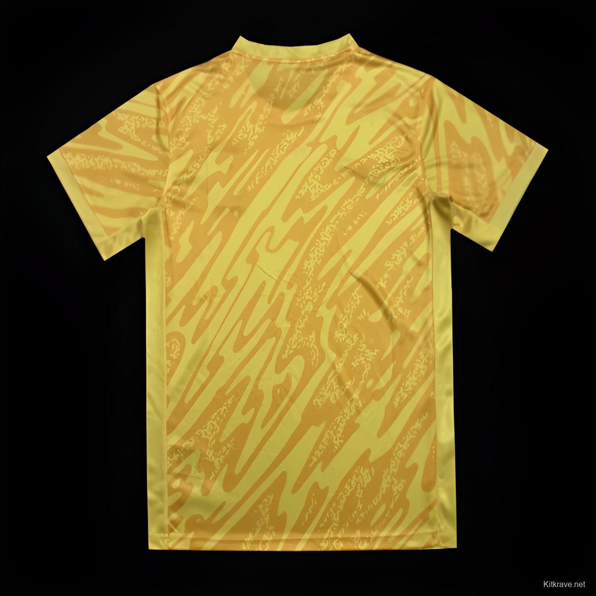 2024 Portugal Yellow Goalkeeper Jersey