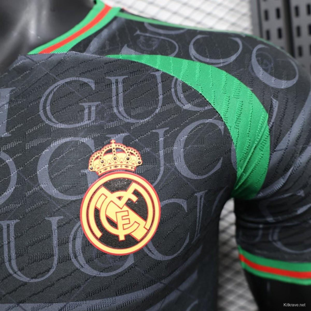 Player Version 24/25 Real Madrid x GUCCI Black Special Jersey