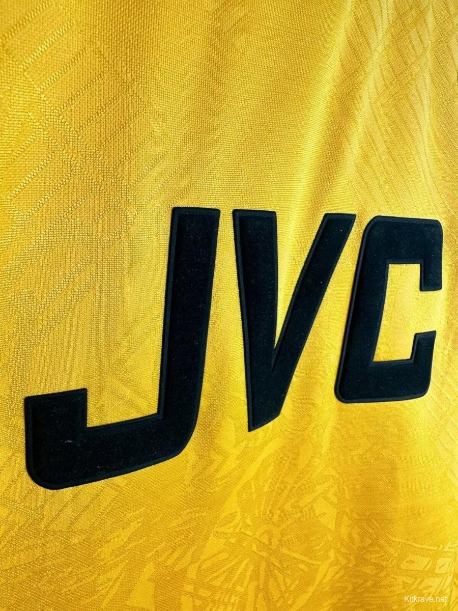 Retro 96/97 Arsenal Away Yellow Long Sleeve Jeresy