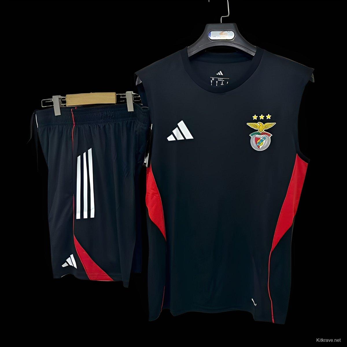 25/26 Benfica Black Vest Jersey + Shorts